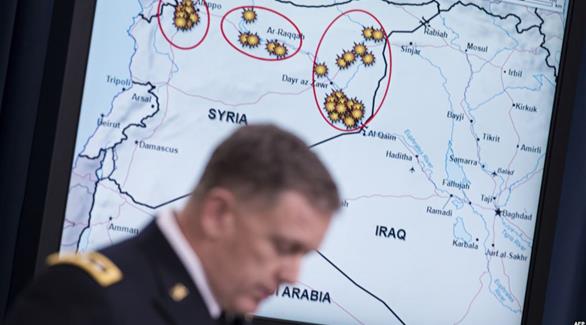 جنرال أمريكي يدرس تقارير شن الحملة الدولية على معاقل الإرهاب في سوريا(أ ف ب)