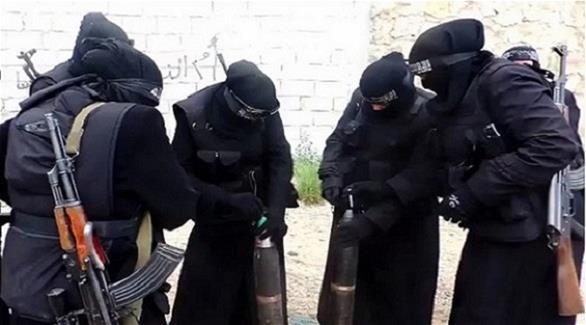 كتيبة نسائية في تنظيم داعش الإرهابي (أرشيف)