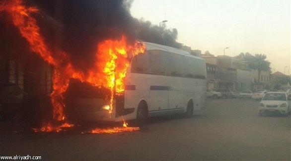 اعتداء إرهابي هلى حافلة في السعودية(الرياض)