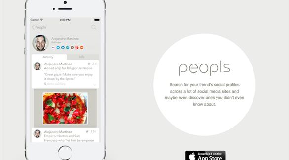 تطبيق "بيبولز" للعثور على الأصدقاء عبر مختلف الشبكات الاجتماعية