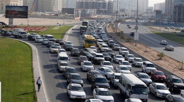 ازدحام مروري في شوارع دبي (أرشيف)