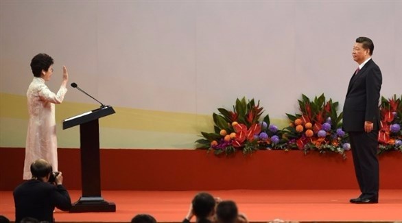 كاري لام  تؤدي اليمين أمام الرئيس الصيني (وكالات)