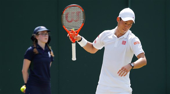 لاعب التنس الياباني كي نشيكوري (رويترز)