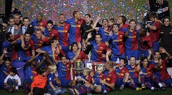 برشلونة بطل نسخة 2010 (أرشيف)
