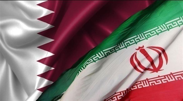 علما قطر وإيران (أرشيف)