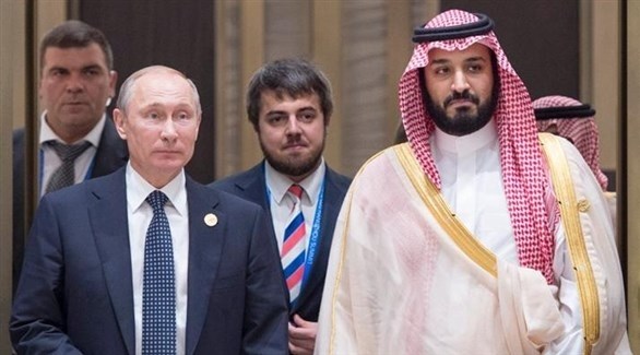 ولي العهد السعودي الأمير محمد بن سلمان مع رئيس روسيا فلاديمير بوتين (أرشيف)