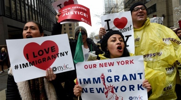 وقفة تضامنية مع المهاجرين في نيويورك (أرشيف)