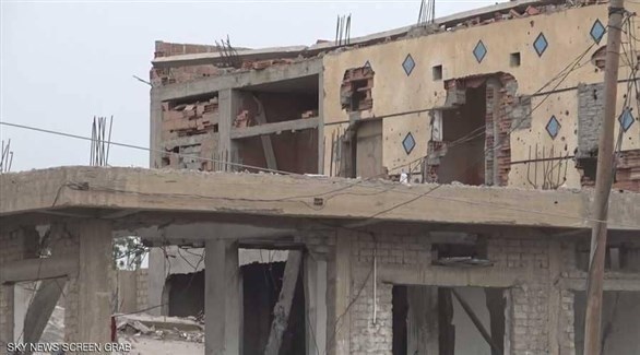 منزل تعرض لقصف الحوثيين في الحديدة (أرشيف)