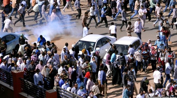 محتجون في السودان (أ رشيف)