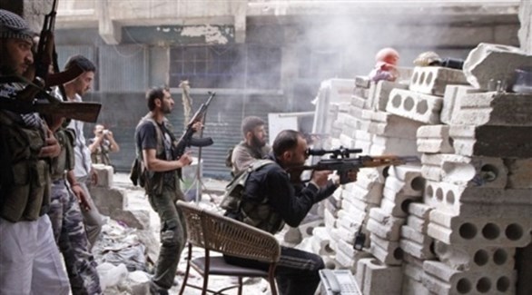 مقاتلون من المعارضة السورية في حماة (أرشيف)
