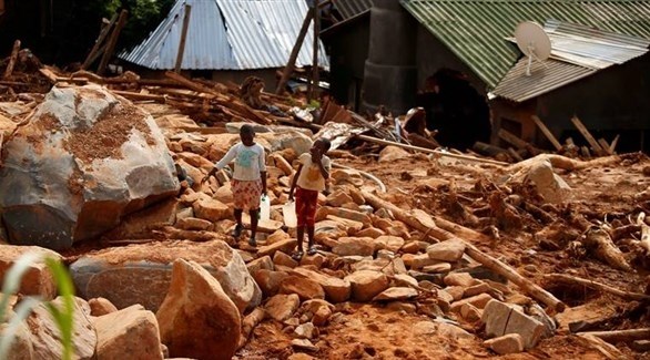 جانب من أثار  الدمار الذي خلفه الإعصار  في موزمبيق  (أرشيف)