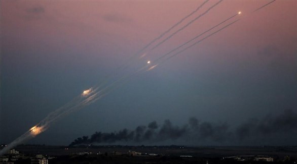 إطلاق صواريخ من غزة صوب إسرائيل (أرشيف)
