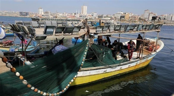قارب صيد في بحر غزة (أرشيف)