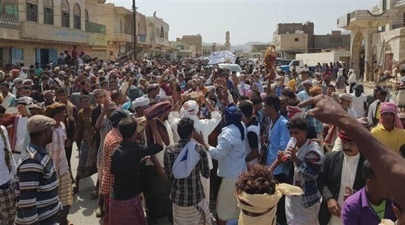 مظاهرات ضد الإخوان في سقطرى (من المصدر)