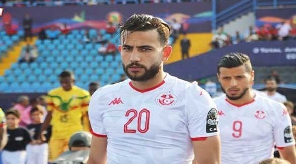 لاعب منتخب تونس غيلان الشعلالي (أرشيف)