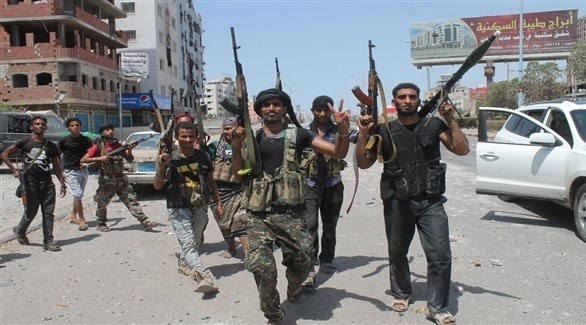 مسلحون من حزب الإصلاح الإخواني في عدن (أرشيف)