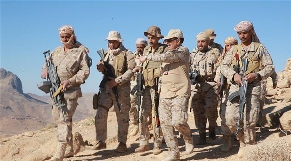 قوات من الجيش الوطني اليمني في جبهة نهم (أرشيف)