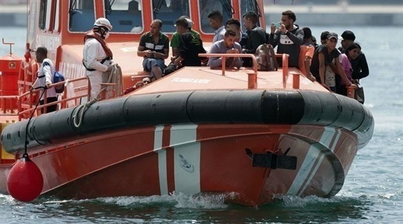 سفينة الإنقاذ "أوبن آرمز" تنتشل مهاجرين من البحر المتوسط (أرشيف)