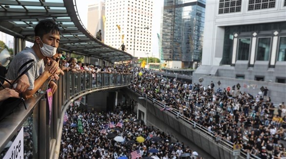 جانب من تظاهرات هونغ كونغ (أرشيف)