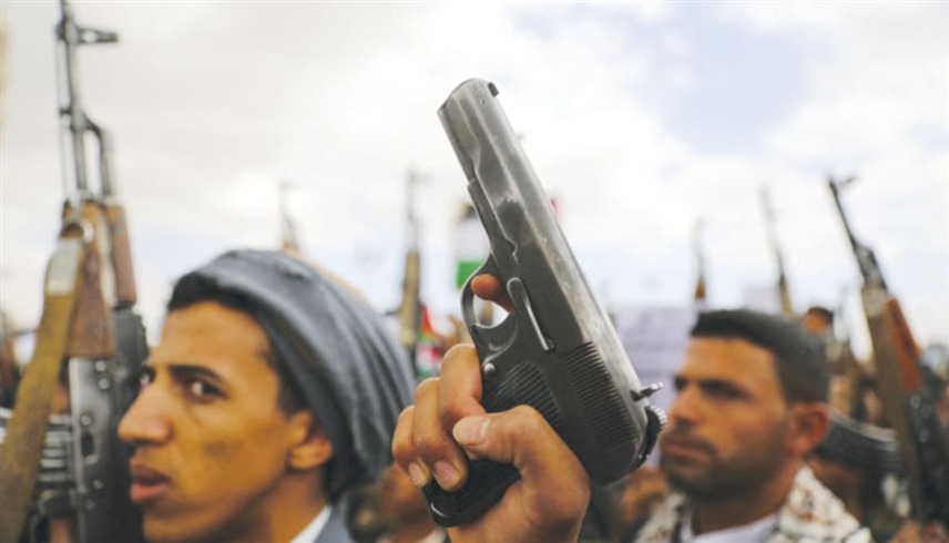 مقاتلون حوثيون في اليمن. (رويترز)