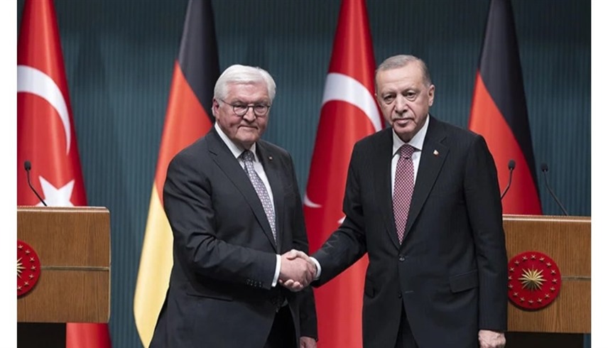 الرئيسان التركي رجب طيب أردوغان والألماني فرانك فالتر شتاينماير  (إكس)