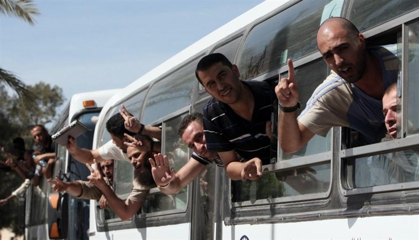 محررون فلسطينيون في صفقة تبادل سابقة (أرشيف)