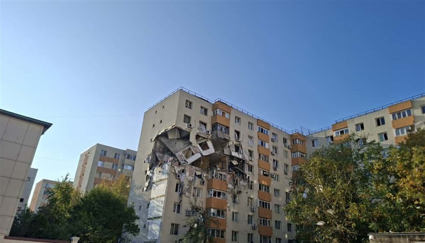 انفجار مبنى سكني في بوخارست 