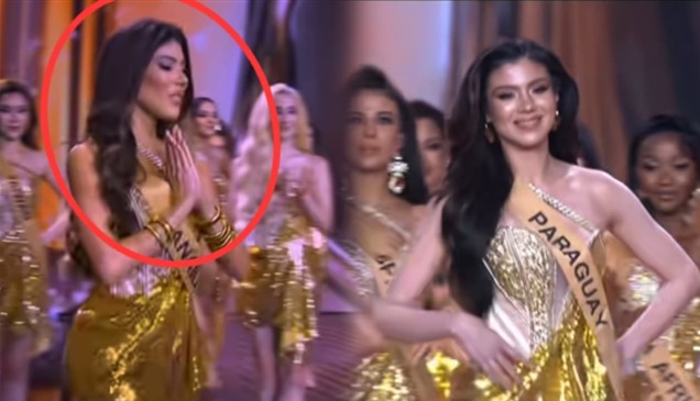 بعد خطأ سمعي وارتباك المذيع.. موقف محرج لملكة جمال على الهواء