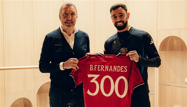 300 مباراة.. برونو فرنانديز يخلد اسمه في تاريخ اليونايتد
