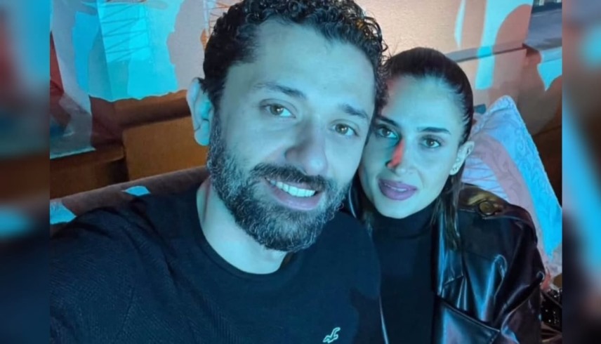 كريم محمود عبد العزيز وآن الرفاعي (أرشيفية)