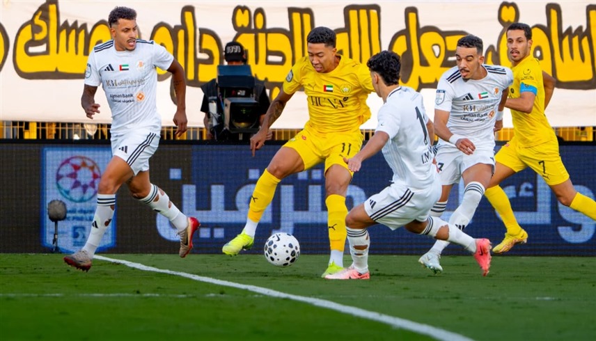 من مباراة الوصل وعجمان (إكس)