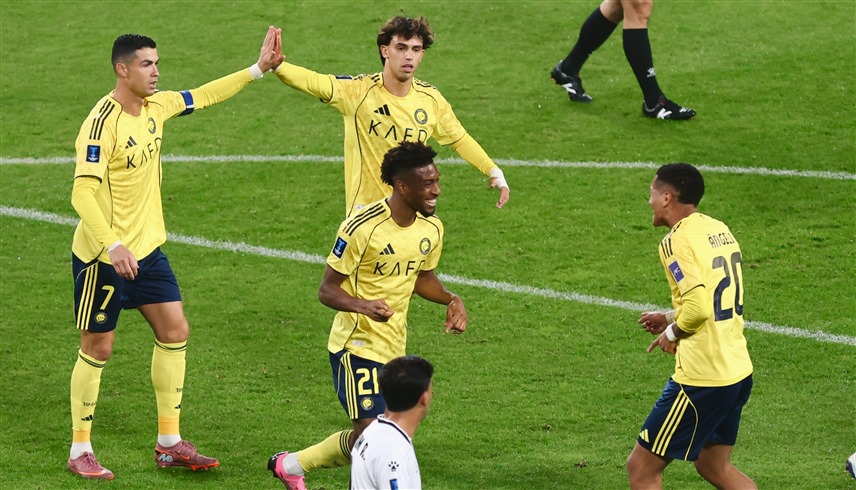من مباراة النصر والزوراء (إكس)
