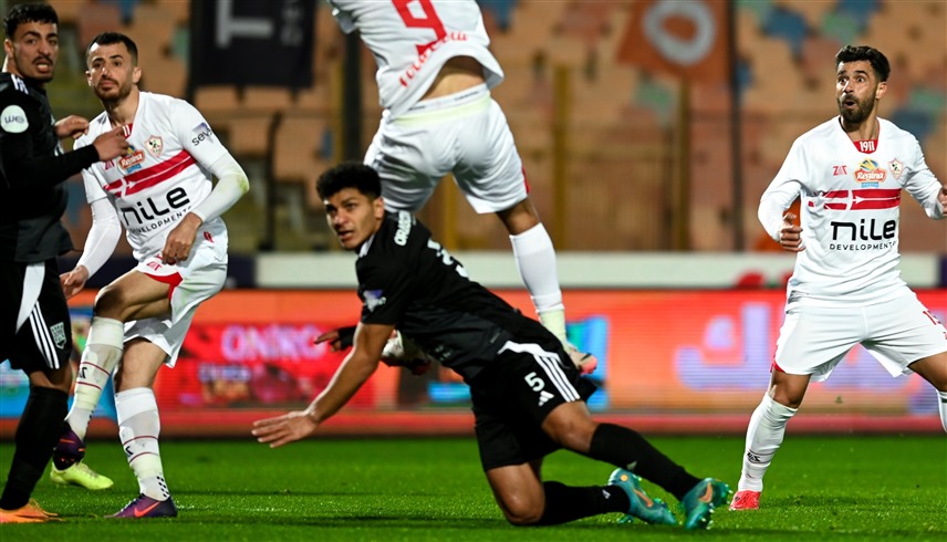 من مباراة الزمالك وزد (إكس)