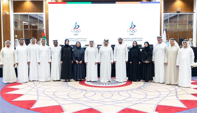 منصور بن محمد رئيساً للجنة الأولمبية الإماراتية