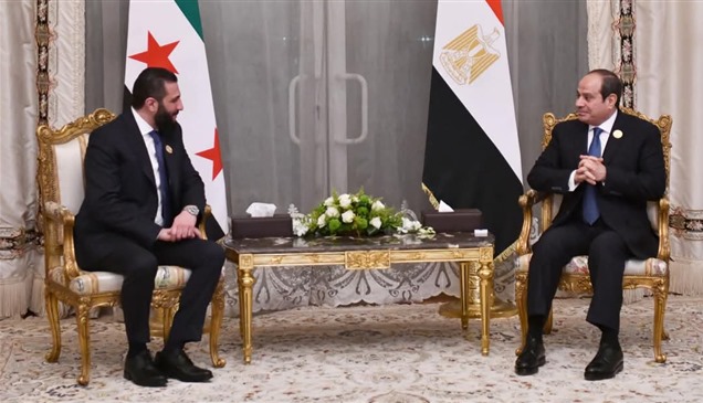 أحمد الشرع: مصر وسوريا جناحان لطائر واحد 