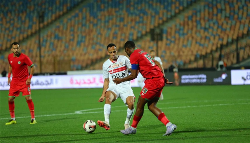 من لقاء الزمالك ومودرن سبورت (إكس)