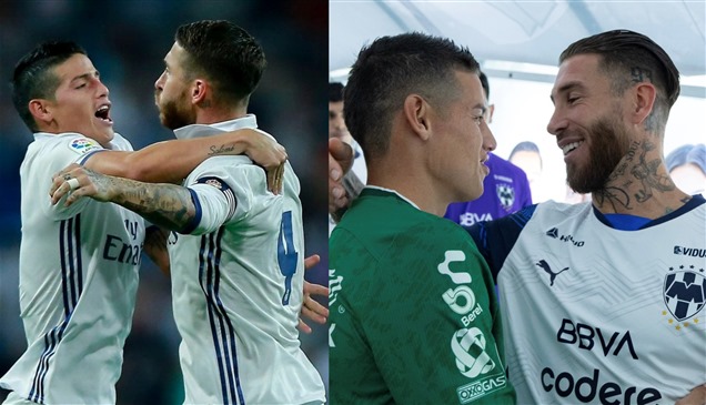 نجما مدريد يلتقيان.. مصافحة راموس ورودريغيز تتصدر المشهد