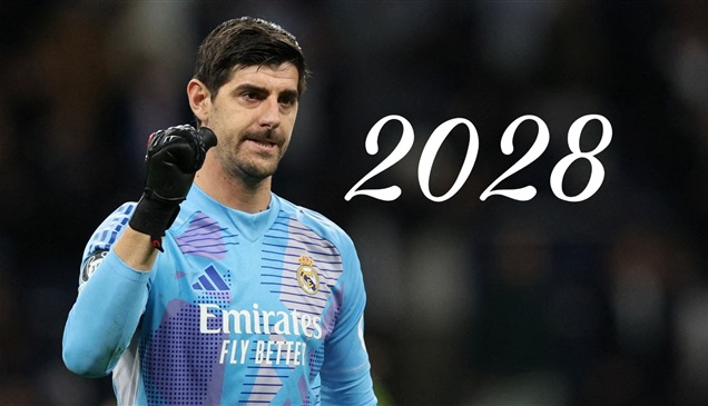 كورتوا يكسر قواعد ريال مدريد.. تجديد حتى 2028