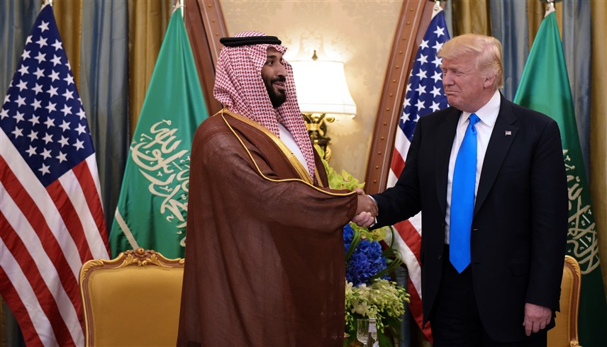 الرئيس الأمريكي دونالد ترامب وولي العهد السعودي الأمير محمد بن سلمان (أرشيف)