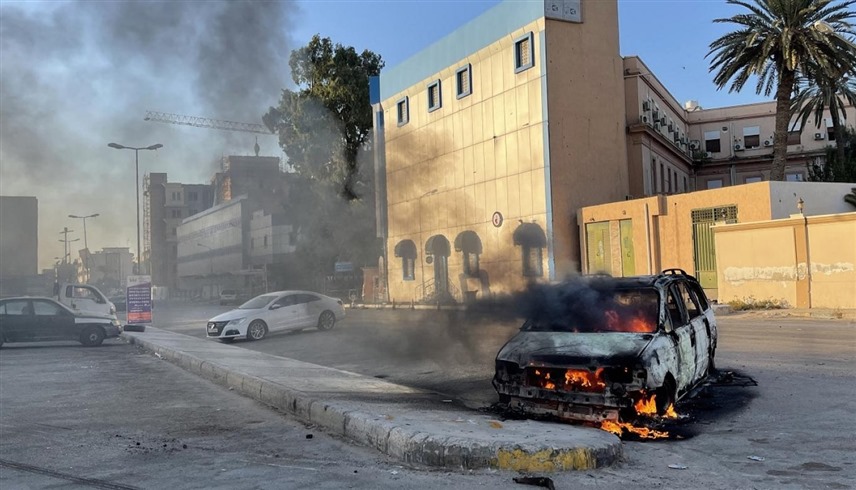 اشتباكات سابقة في العاصمة الليبية طرابلس (أ ف ب)