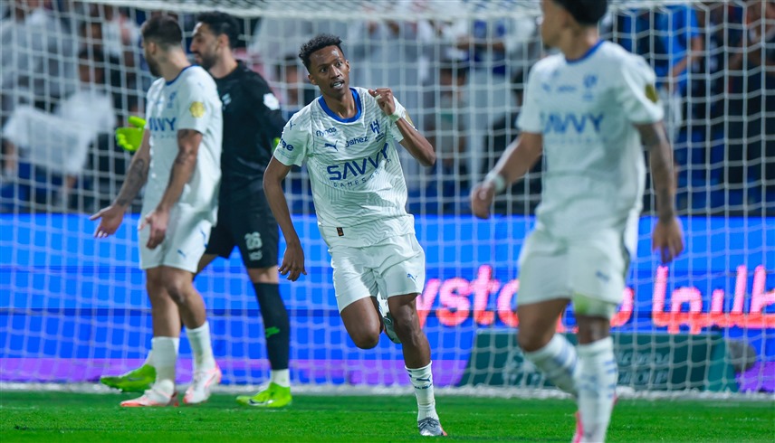من مباراة الهلال والفتح (إكس)
