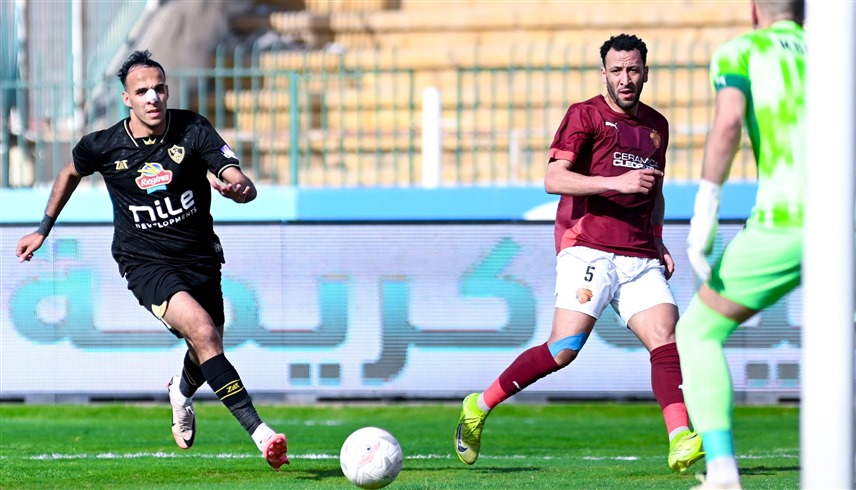 من مباراة سيراميكا والزمالك (إكس)