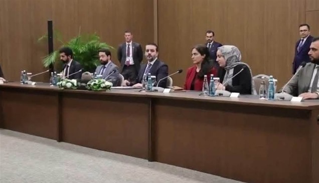 خلال اللقاء مع روبيو.. من السيدة التي ظهرت إلى جانب الشيباني؟
