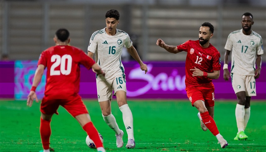 من مباراة البحرين والسعودية (إكس)