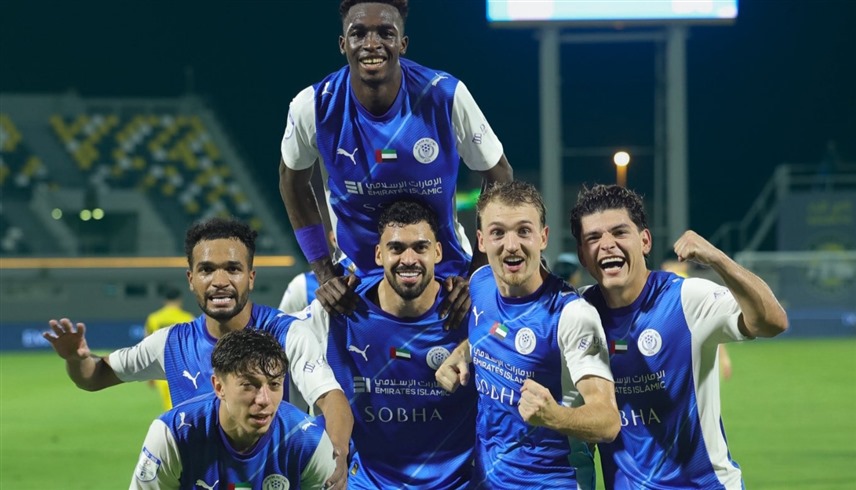 من مباراة كلباء والنصر (إكس)