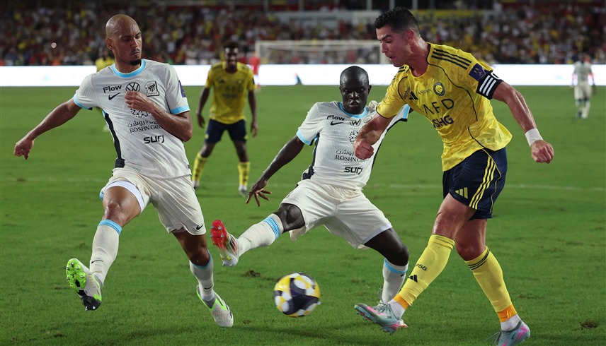 من لقاء النصر والاتحاد (رويترز)