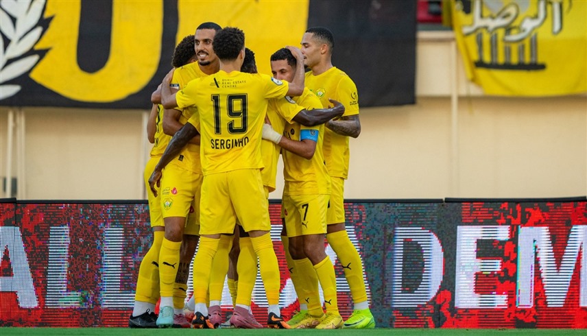 فرحة فريق الوصل بهدف اللقاء الوحيد (إكس)