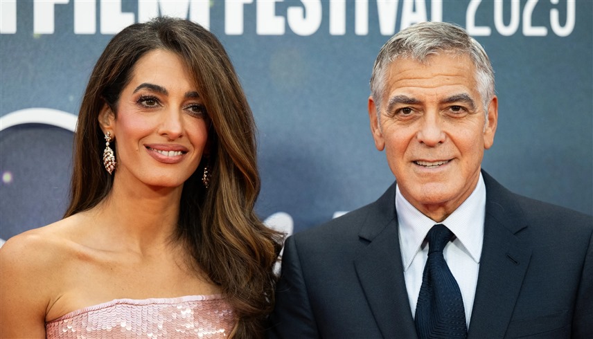 الممثل الأمريكي جورج كلوني، وزوجته أمل (إكس)