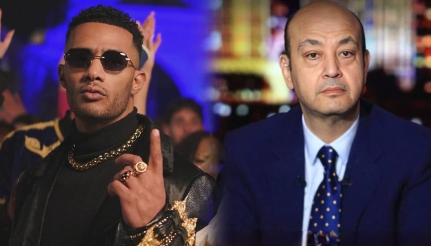 عمرو أديب ومحمد رمضان