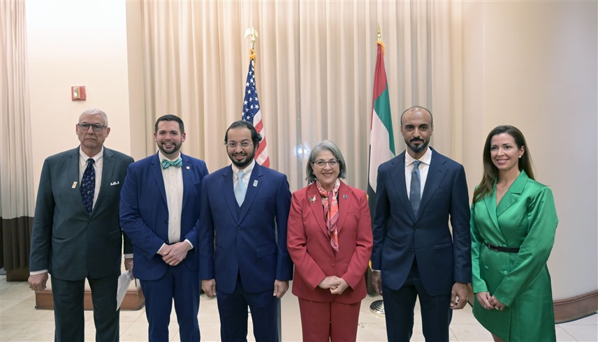 خلال حفل الاستقبال (وام)